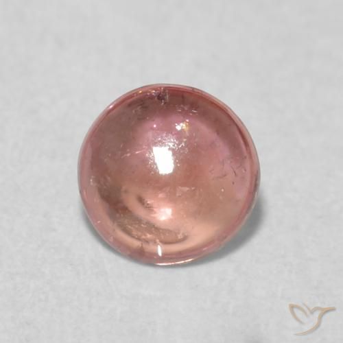 0.40ct Natural Laranja Rosa Turmalina, Redondo, Transparente