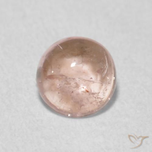 0.49ct Natural Rosa bem claro Turmalina, Redondo, Transparente