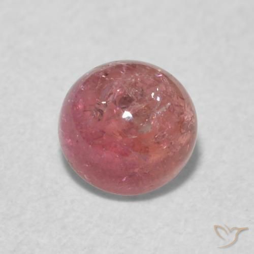 Turmalina Rosa Intenso Natural 0.63ct, Redondo, Transparente