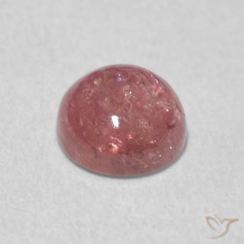 Turmalina Rosa Intenso Natural 0.63ct, Redondo, Transparente
