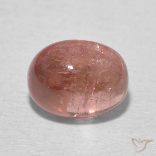 1.39ct Natural Laranja Rosa Turmalina, oval, Transparente