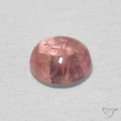Turmalina Rosa Claro Rosa Natural 0.53ct, Redondo, Transparente