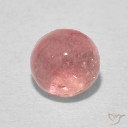 1.23ct Natural Tom Rosa Turmalina, Redondo, Transparente