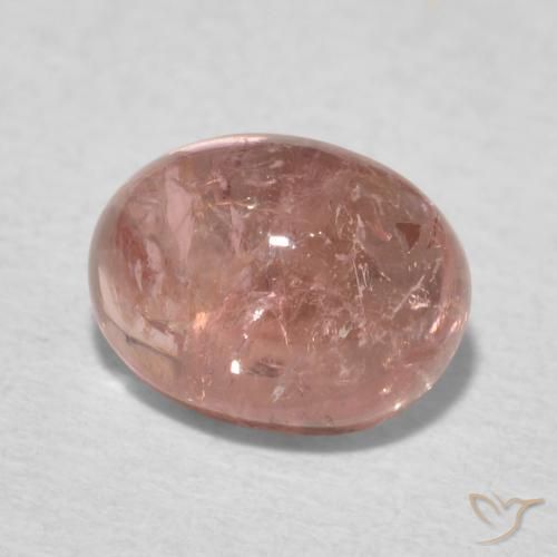 Turmalina Rosa Terroso Natural 1.72ct, oval, Transparente