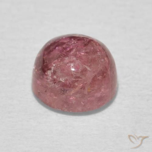 Turmalina Rosa Intenso Natural 0.80ct, Redondo, Transparente