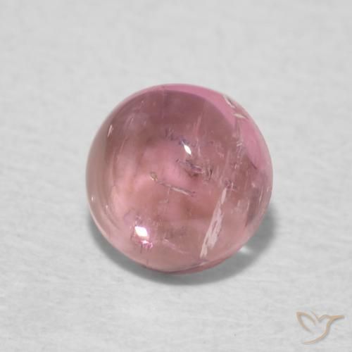 Turmalina rosa médio Natural 0.54ct, Redondo, Transparente