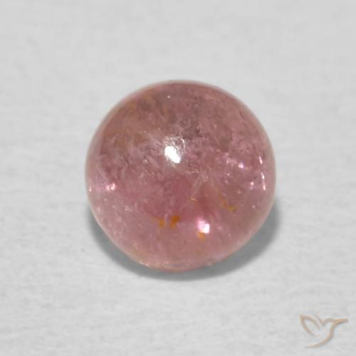 0.58ct Natural rosa médio Turmalina, Redondo, Transparente
