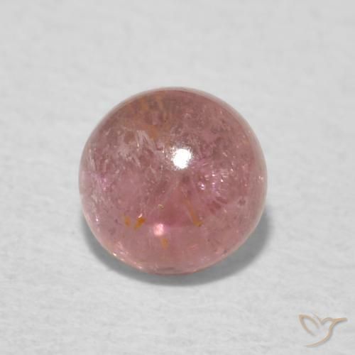 Turmalina rosa médio Natural 0.58ct, Redondo, Transparente