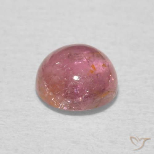 Turmalina rosa médio Natural 0.58ct, Redondo, Transparente