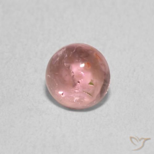 Turmalina Rosa chiclete Natural 0.82ct, Redondo, Transparente