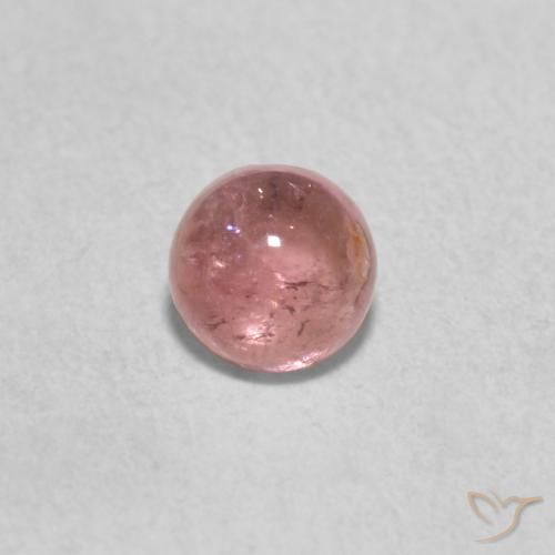 0.60ct Natural Rosa Claro Rosa Turmalina, Redondo, Transparente