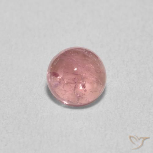 0.64ct Natural Vermelho Maçã Doce Claro Turmalina, Redondo, Transparente
