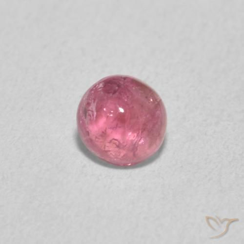 Turmalina Luz rosa Natural 0.55ct, Redondo, Transparente