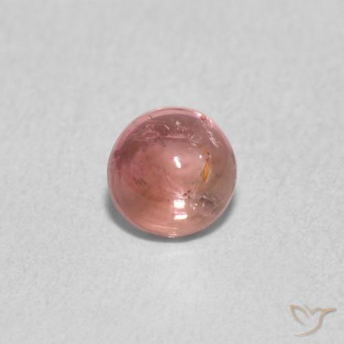 0.58ct Natural Framboesa Rosa Turmalina, Redondo, Transparente