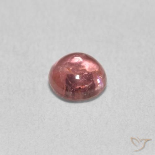Turmalina Framboesa Rosa Natural 0.58ct, Redondo, Transparente