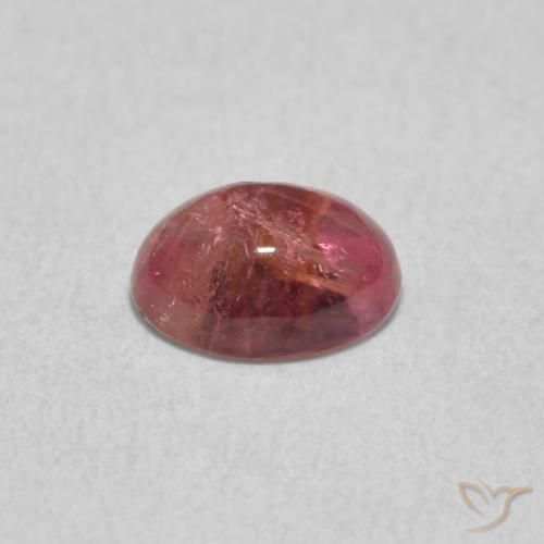 Turmalina Rosa escuro Natural 0.77ct, oval, Transparente