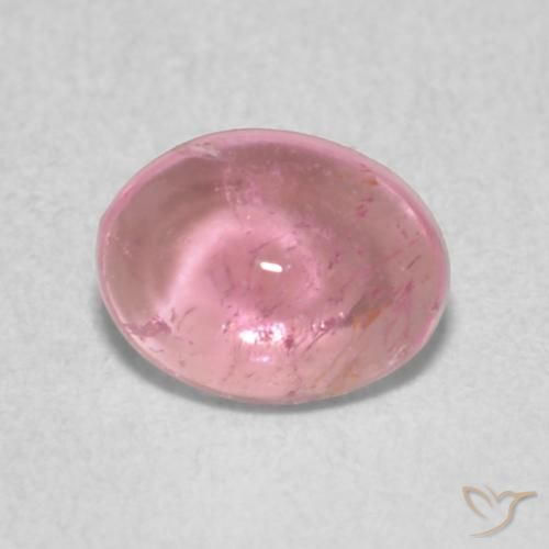 0.65ct Natural Rosa Chiclete Claro Turmalina, oval, Transparente