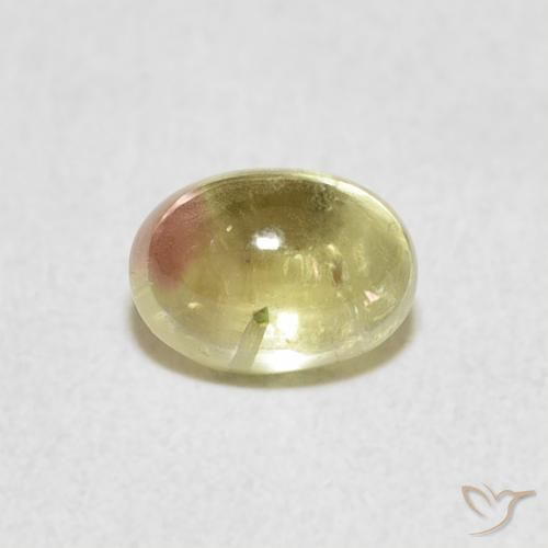 0.96ct Natural bicolor Turmalina, oval, Transparente