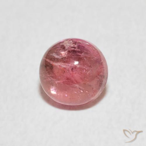 Turmalina rosa médio Natural 0.68ct, Redondo, Transparente