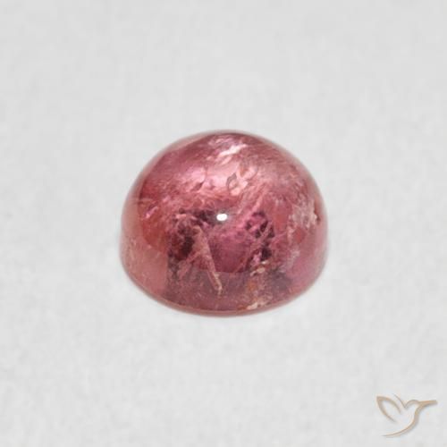 Turmalina rosa médio Natural 0.68ct, Redondo, Transparente