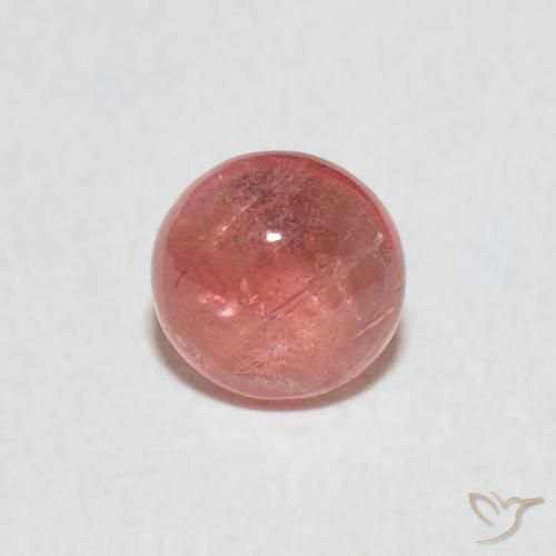 0.47ct Natural rosa médio Turmalina, Redondo, Transparente