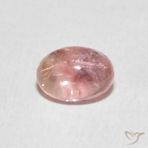 0.99ct Natural Luz rosa Turmalina, oval, Transparente