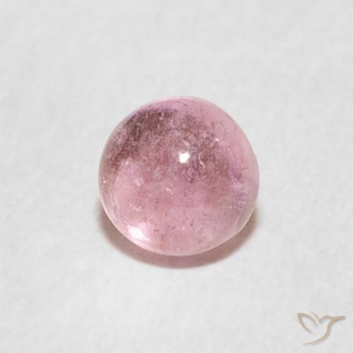 Turmalina Rosa Chiclete Claro Natural 0.70ct, Redondo, Transparente