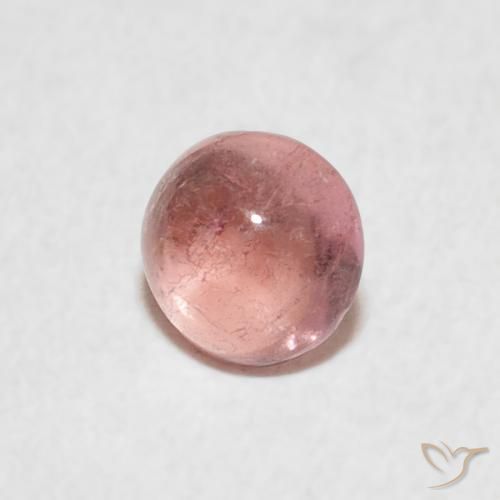 Turmalina Luz rosa Natural 0.57ct, Redondo, Transparente