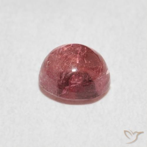 Turmalina Laranja Rosa Natural 0.72ct, Redondo, Transparente