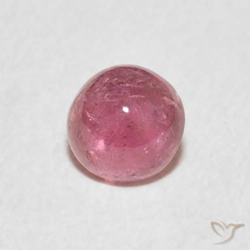 Turmalina Rosa quente Natural 0.63ct, Redondo, Transparente