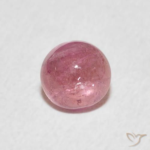 0.64ct Natural Magenta Rosa Turmalina, Redondo, Transparente