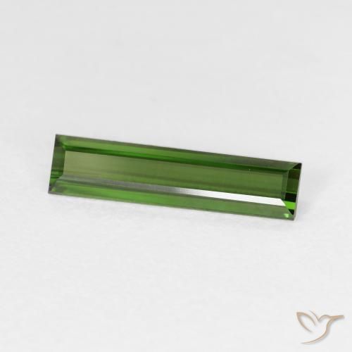 Turmalina Verde floresta Natural 1.16ct, baguete, VS