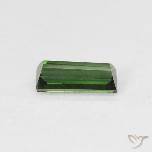 Turmalina Verde floresta Natural 0.46ct, baguete, VVS-VS