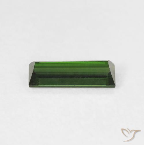Turmalina Verde floresta Natural 0.75ct, baguete, VVS-VS
