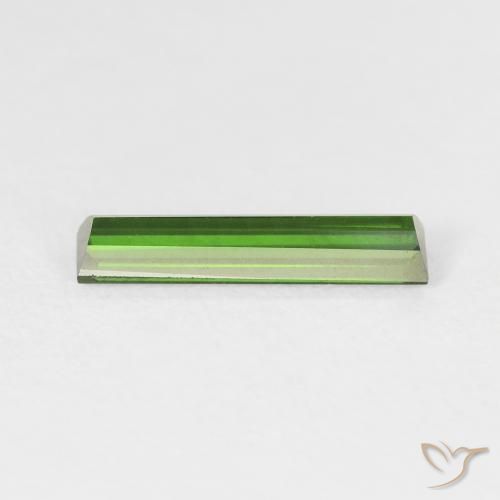 Turmalina Verde floresta Natural 0.85ct, baguete, VVS-VS