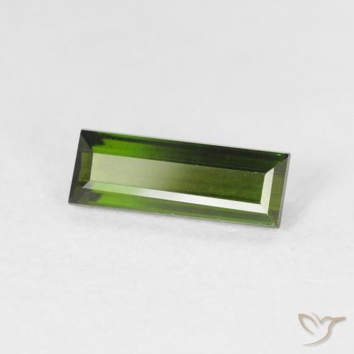 Turmalina Verde médio Natural 1.08ct, baguete, VVS-VS