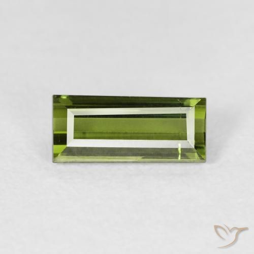 1.20ct Natural Terra Verde Turmalina, baguete, VVS-VS