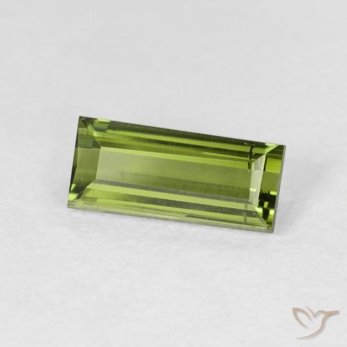 Turmalina Terra Verde Natural 1.20ct, baguete, VVS-VS
