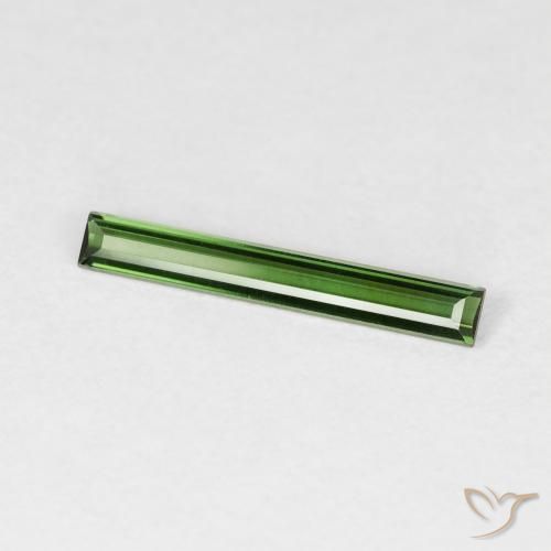 Turmalina Verde floresta Natural 0.44ct, baguete, VVS-VS