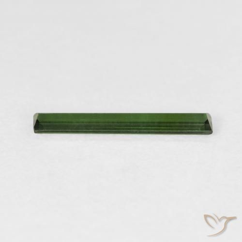 Turmalina Verde floresta Natural 0.44ct, baguete, VVS-VS