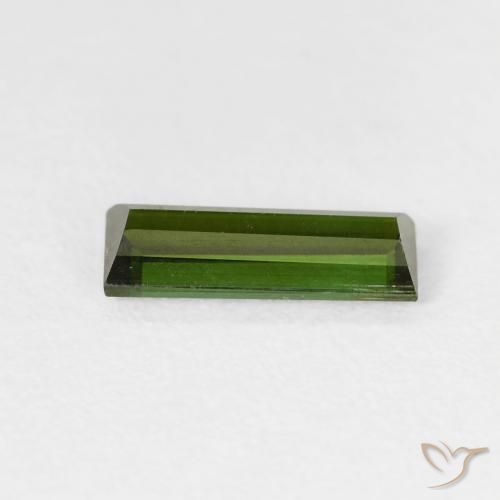 Turmalina Verde escuro Natural 0.67ct, baguete, VS