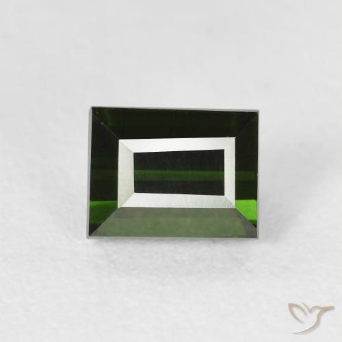 1.19ct Natural Verde floresta Turmalina, baguete, VVS-VS