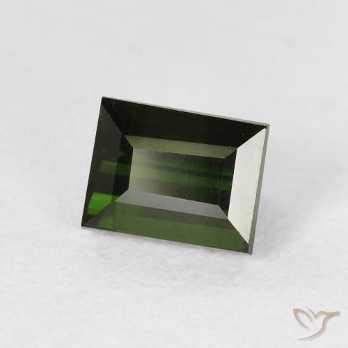 Turmalina Verde floresta Natural 1.19ct, baguete, VVS-VS