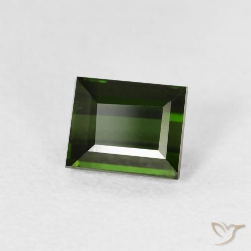 Turmalina Verde floresta Natural 0.98ct, baguete, VVS-VS