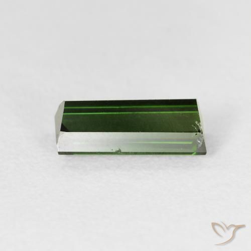 Turmalina Verde escuro Natural 1.12ct, baguete, VVS-VS
