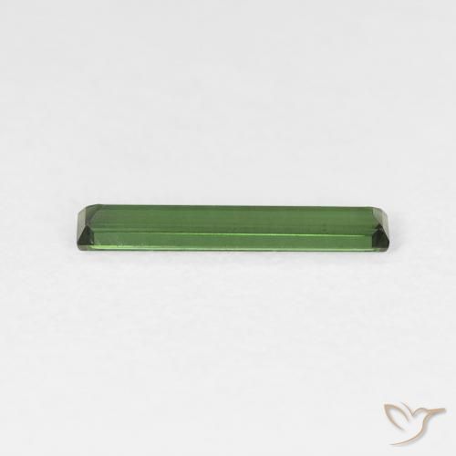 Turmalina Verde escuro Natural 0.59ct, baguete, VS