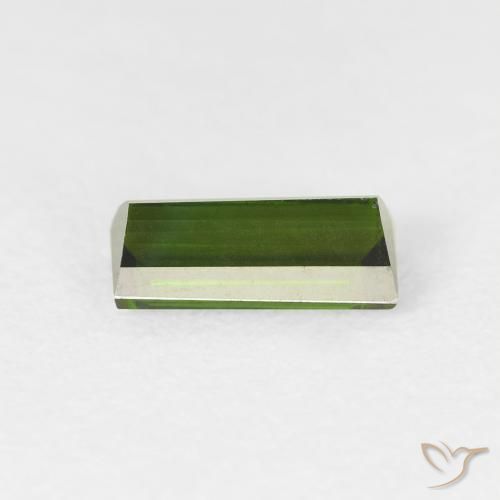 Turmalina Verde floresta Natural 0.88ct, baguete, VS