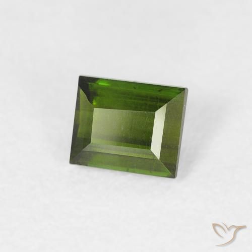Turmalina Verde floresta Natural 0.46ct, baguete, VS