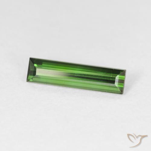 Turmalina Verde floresta Natural 1.17ct, baguete, VS
