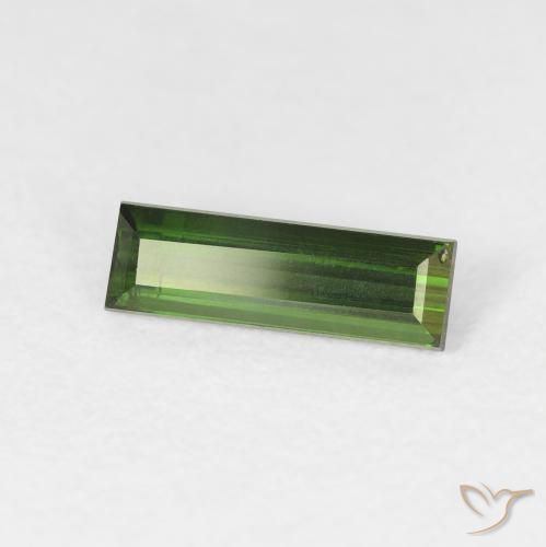Turmalina Verde floresta Natural 0.78ct, baguete, VS